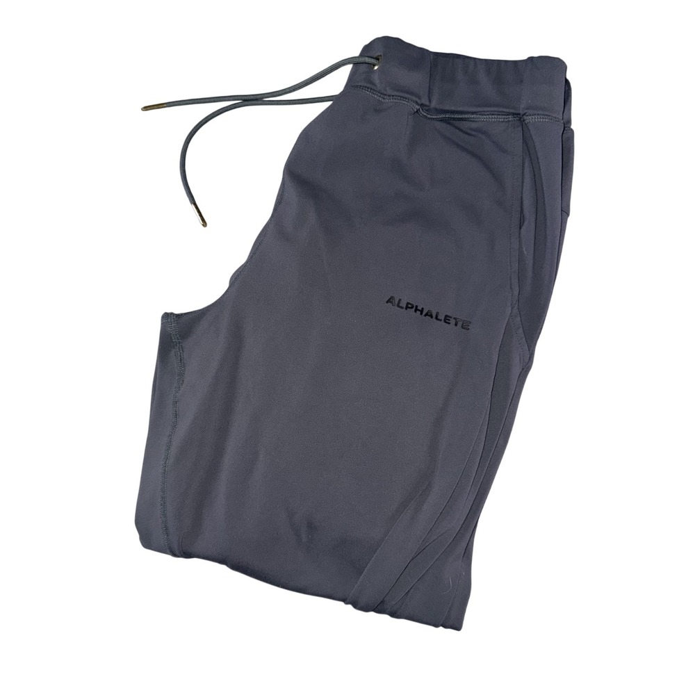 Alphalete Pants Mens Large Gray Joggers Elastic Waist Athletic Training Gym